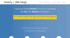 Desktop Screenshot of honestwebsitedesign.com